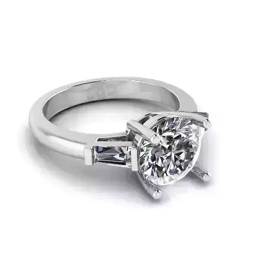 Engagement halo rings Model 4118 3D print model