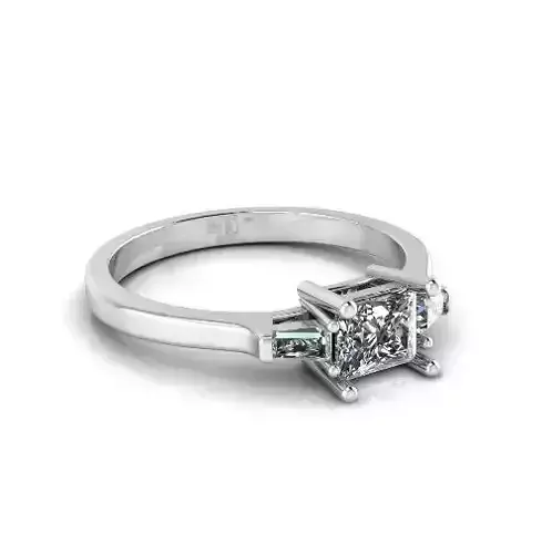 Engagement halo rings Model 4117 3D print model
