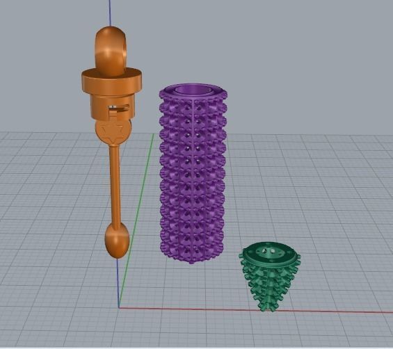 Bullet pendant Model 4108 3D print model_4