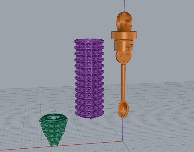 Bullet pendant Model 4108 3D print model_2