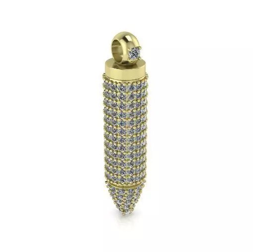 Bullet pendant Model 4108 3D print model_0
