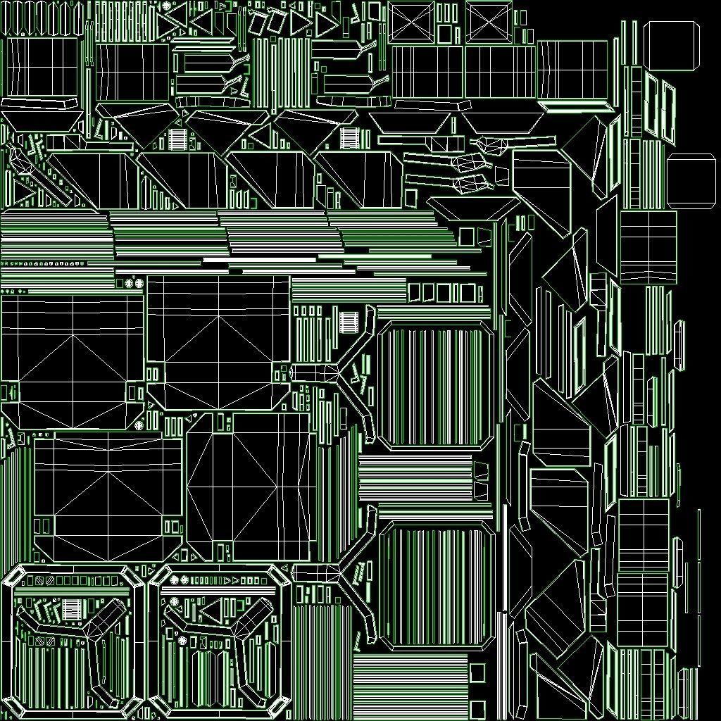3D Sci-fi Container set of 3 v2 Low-poly 3D model_28