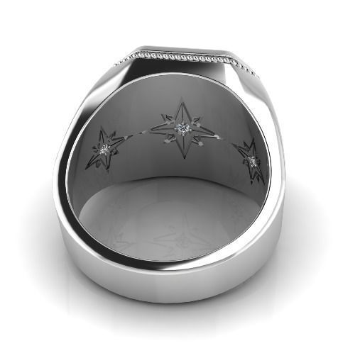 Signet ring Model 4104 3D print model_1