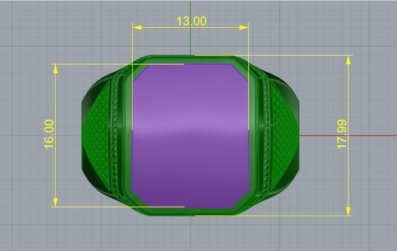 Signet ring Model 4104 3D print model_6