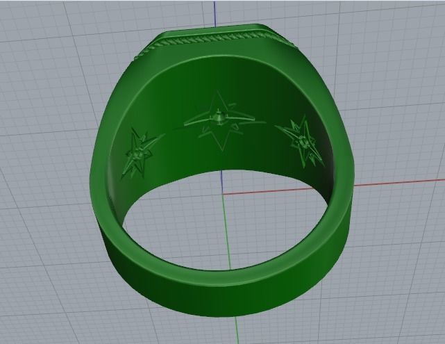 Signet ring Model 4104 3D print model_4