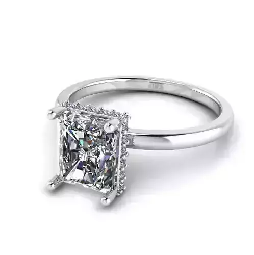 Engagement halo rings Model 4102 3D print model