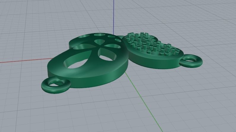 Butterfly pendant Model 4090 3D print model_2