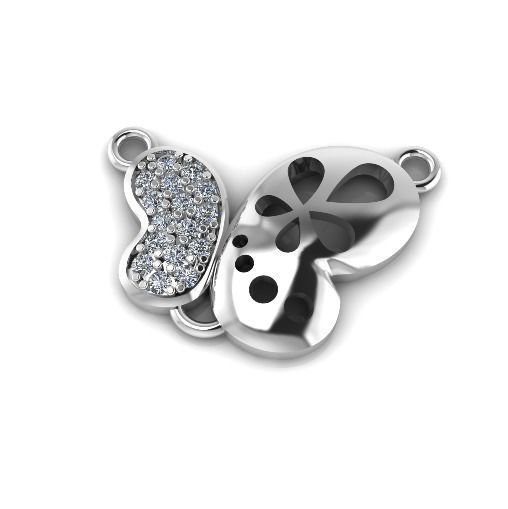 Butterfly pendant Model 4090 3D print model_1