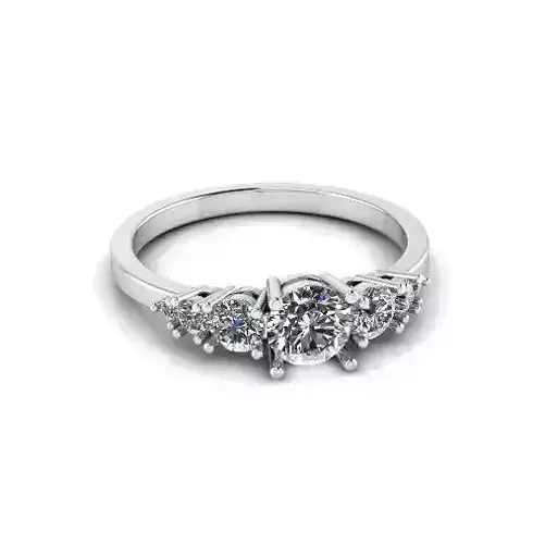 Engagement halo rings Model 4089 3D print model