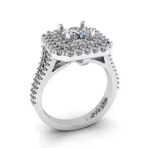 Engagement halo rings Model 4086
