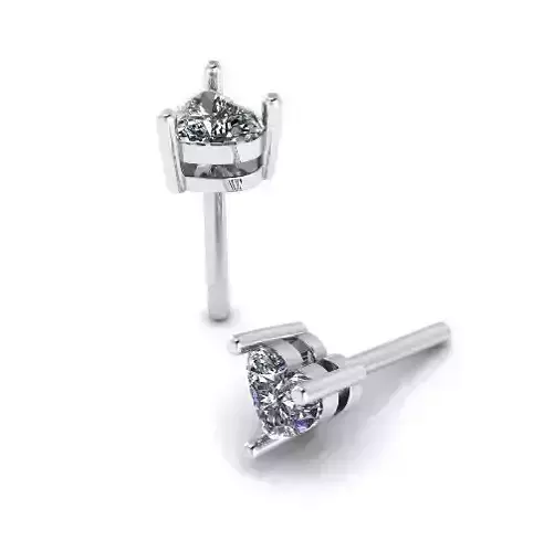 Heart earrings Model 4082