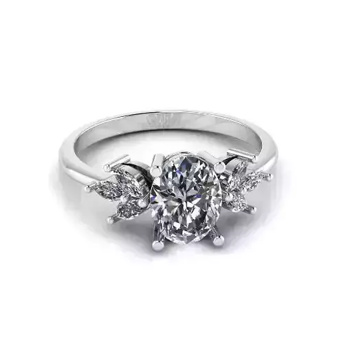 Engagement halo rings Model 4079 3D print model