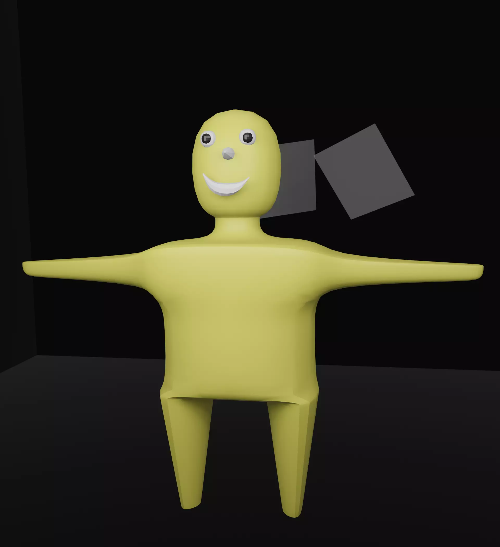 Robot Person Free low-poly 3D model_0