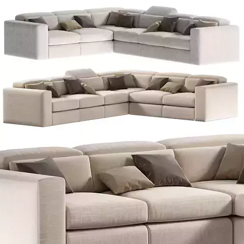 gold corner sofa by luxdeco
