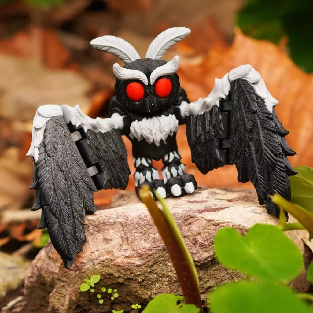 PRINT-IN-PLACE FLEXI MOTHMAN ARTICULATED 3D print model