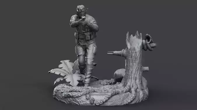 metal gear solid 3 snake  3D print model