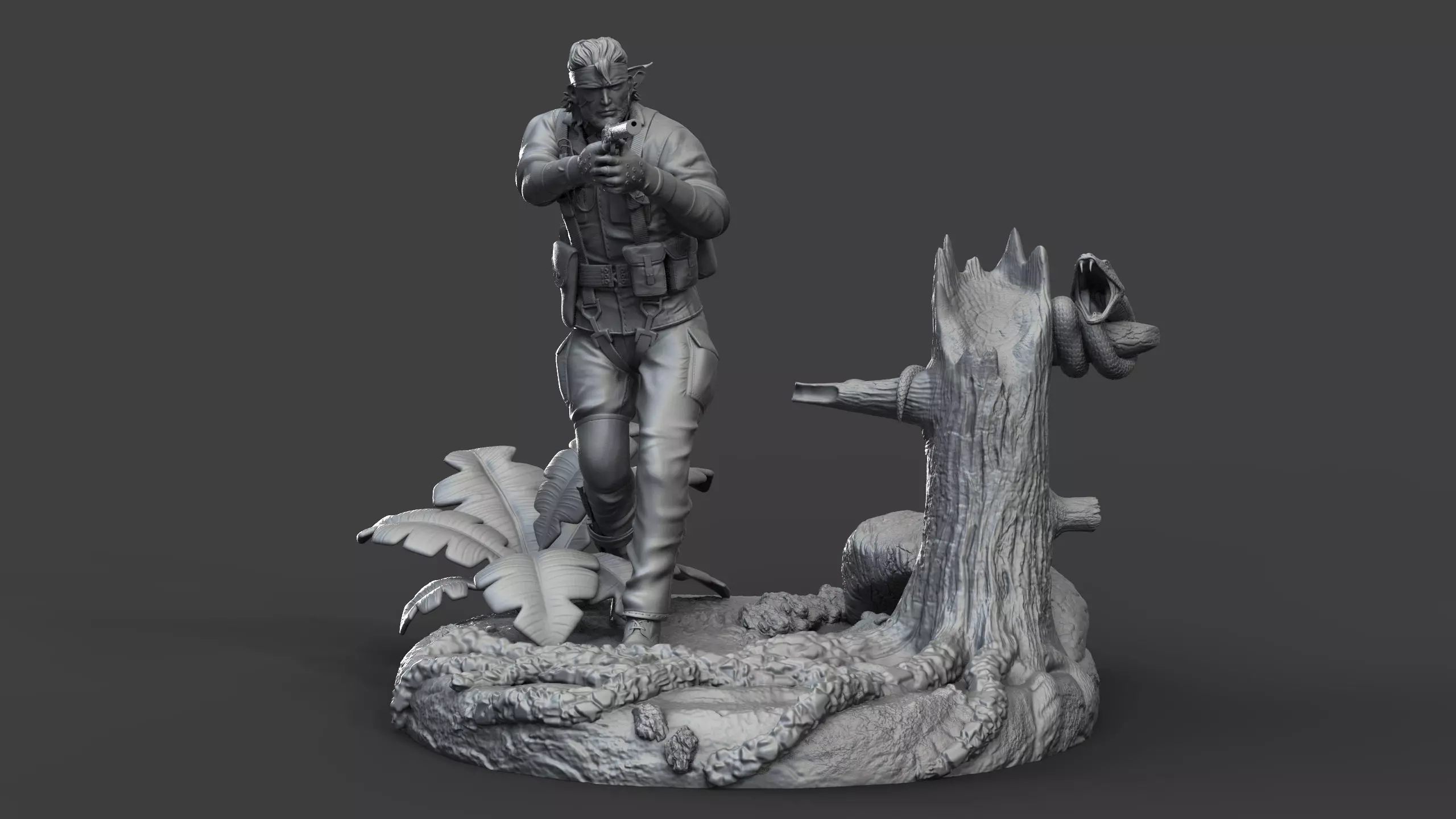 metal gear solid 3 snake 3D print model