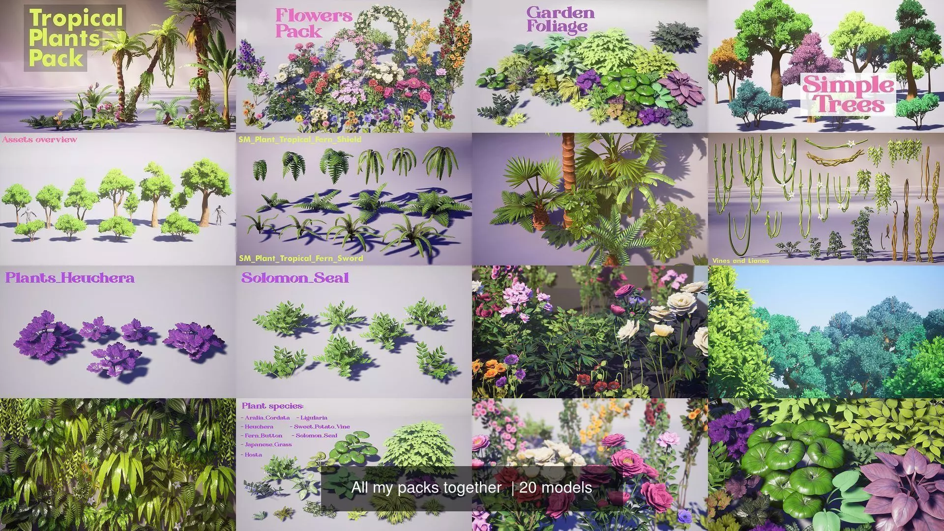 Almost all my packs together  3D Model Collection_0