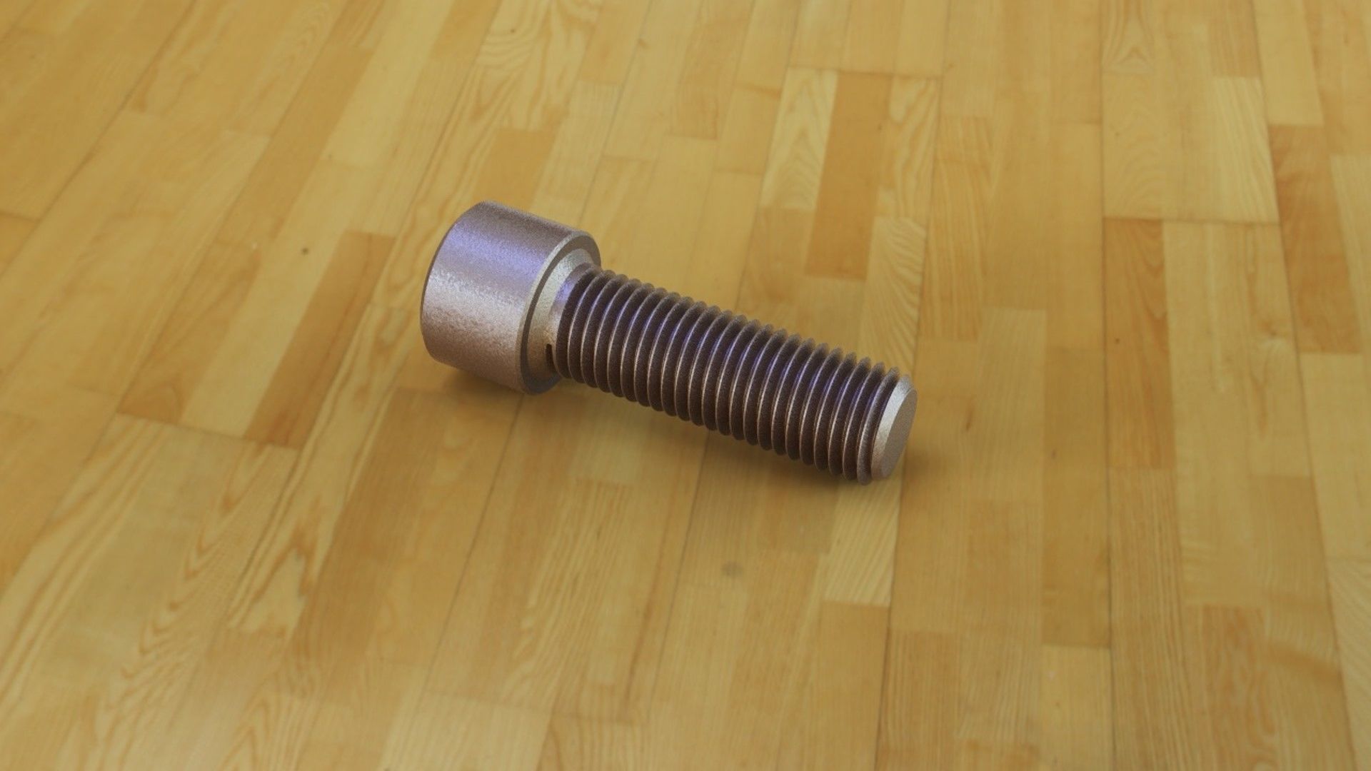 Metal Bolt 3D print model_1