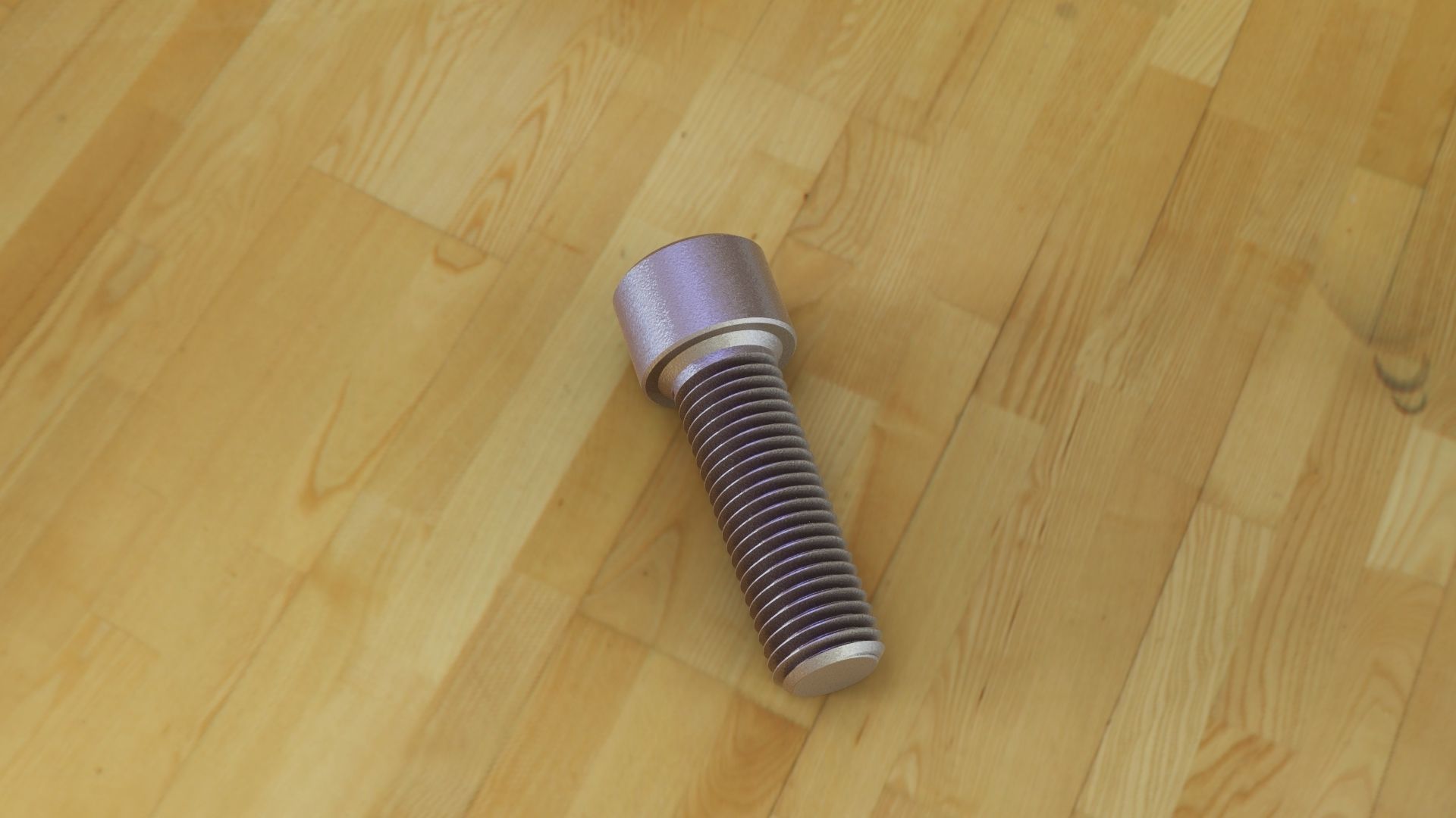 Metal Bolt 3D print model_2