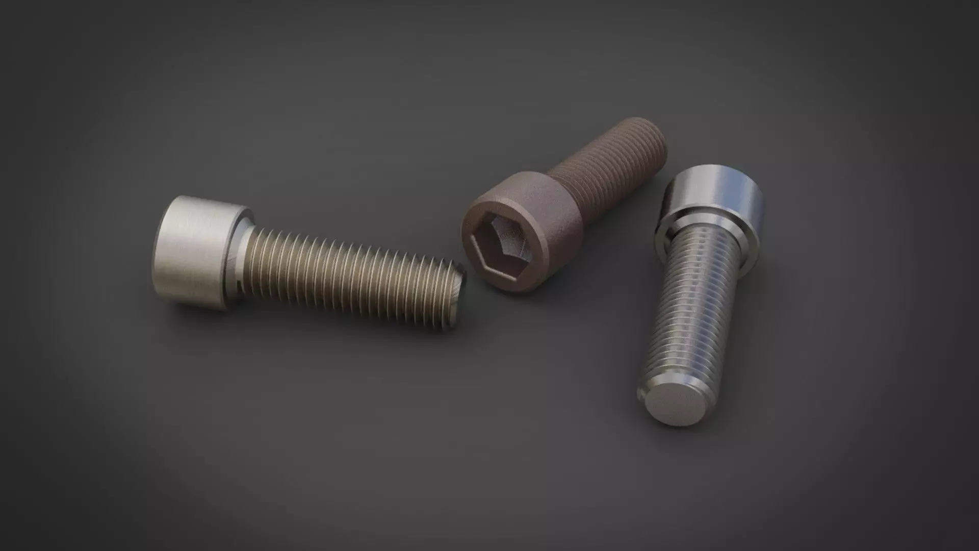 Metal Bolt 3D print model_0