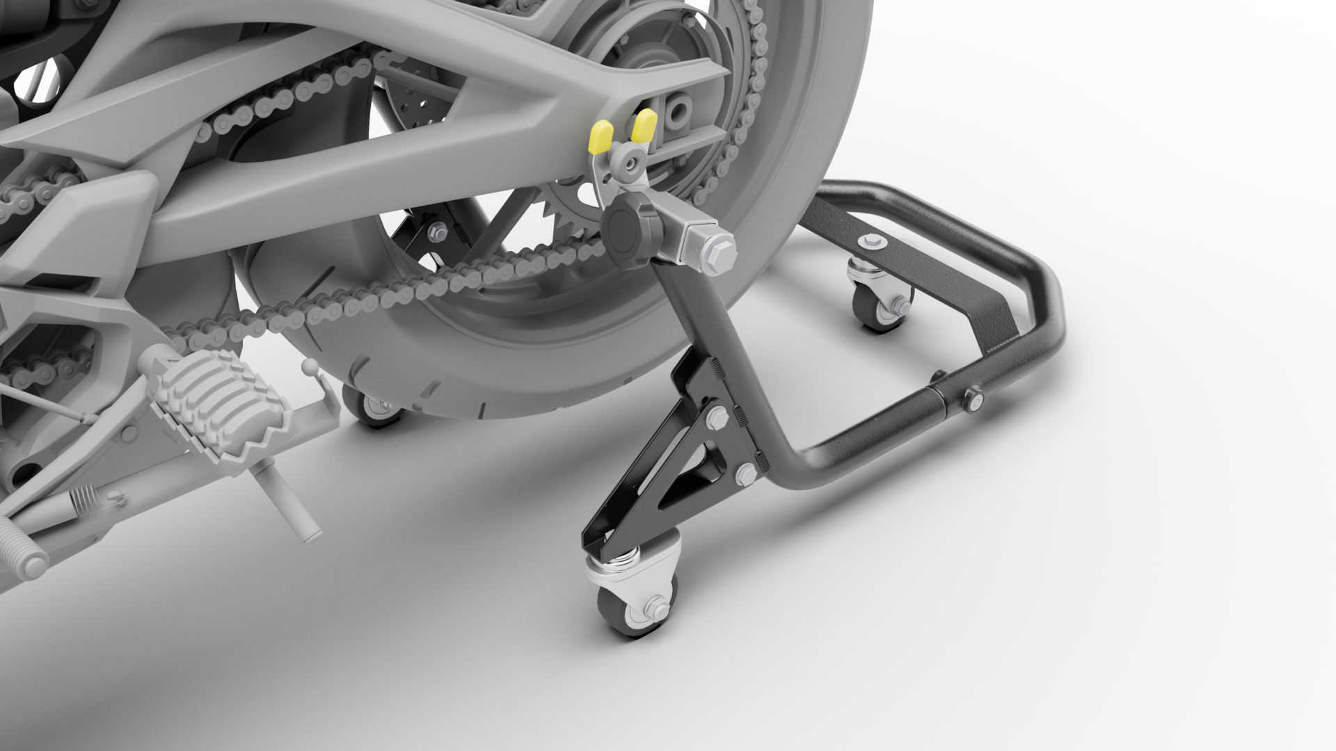 Motorcycle rear stand 3D model | CGTrader