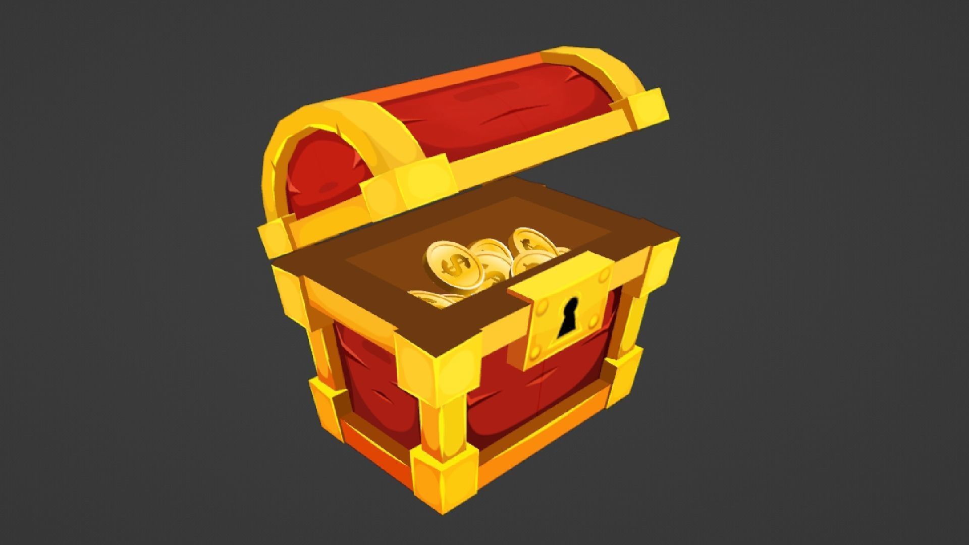 Gold Coin lowpolly pack Low-poly 3D model_3