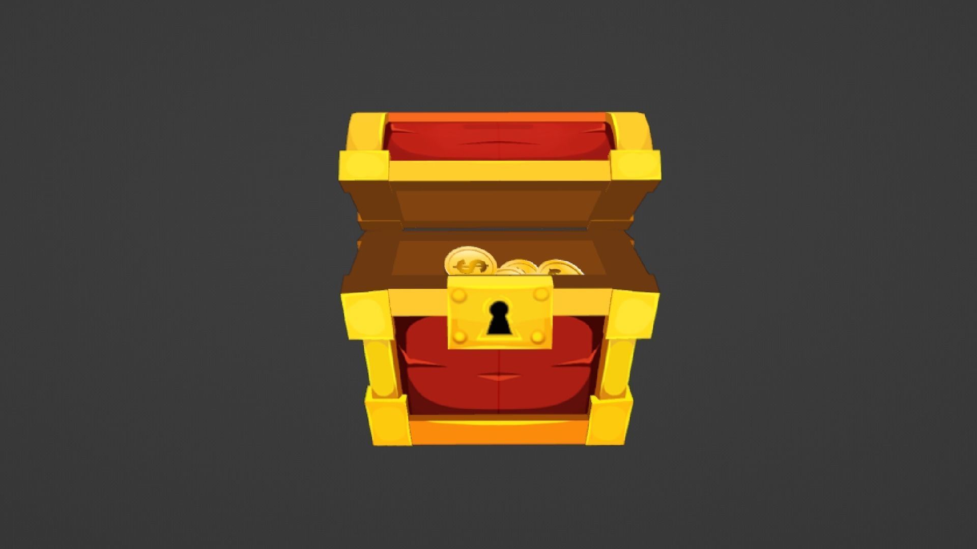 Gold Coin lowpolly pack Low-poly 3D model_4