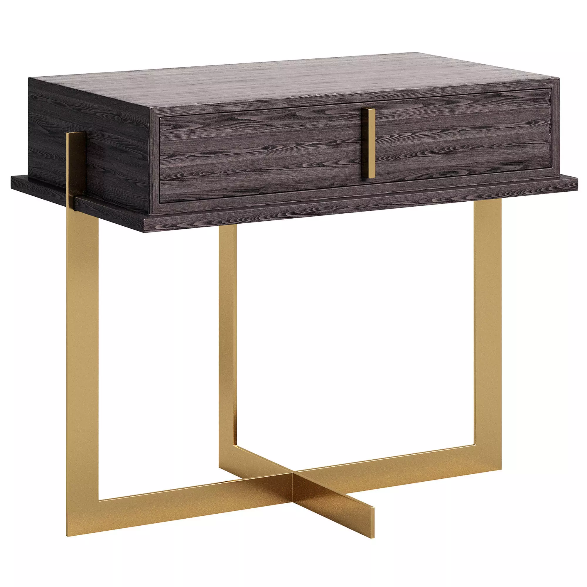 Archivolto Steel Bedside Table Black by LIANG EIMIL 3D model