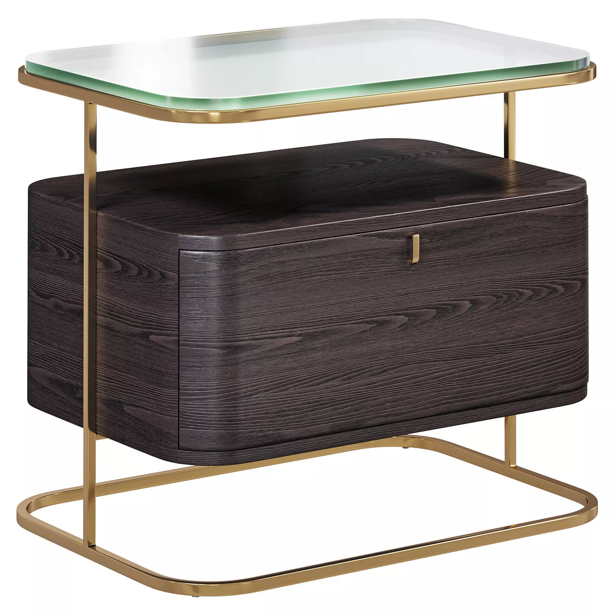 Augusto Bedside Table By Luxdeco 3D model_0