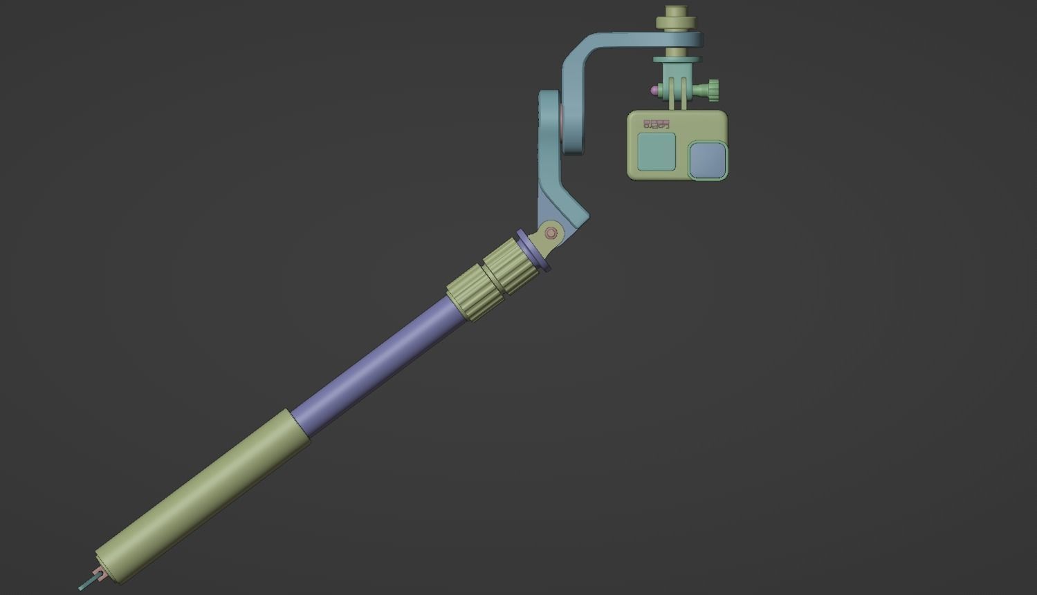 GoPro camera 3D model_5