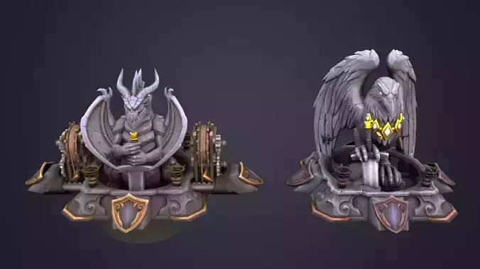 Dragon statue 3D model