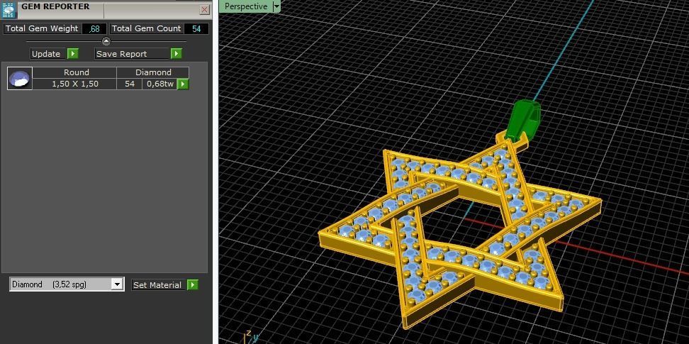 Star of David pendant Model 4168 3D print model_8