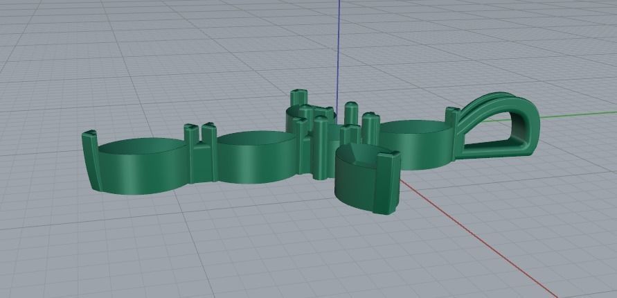 Pendant cross Model 4163 3D print model_3