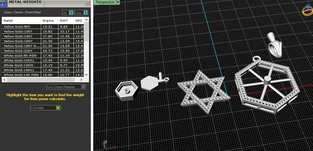 Star of David pendant Model 4152 3D print model_8