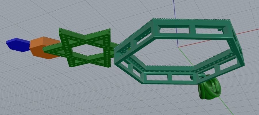 Star of David pendant Model 4152 3D print model_4