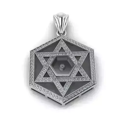 Star of David pendant Model 4152