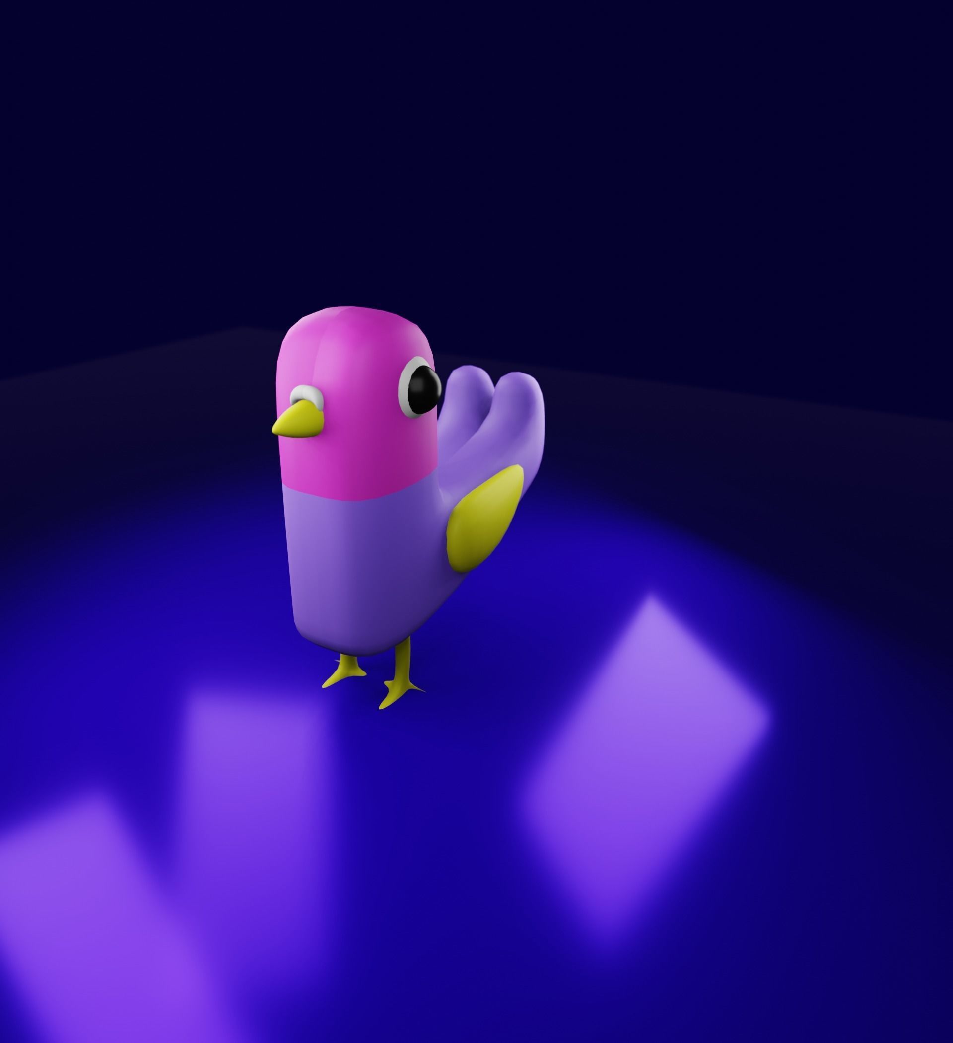 cute Bird 3D model_1