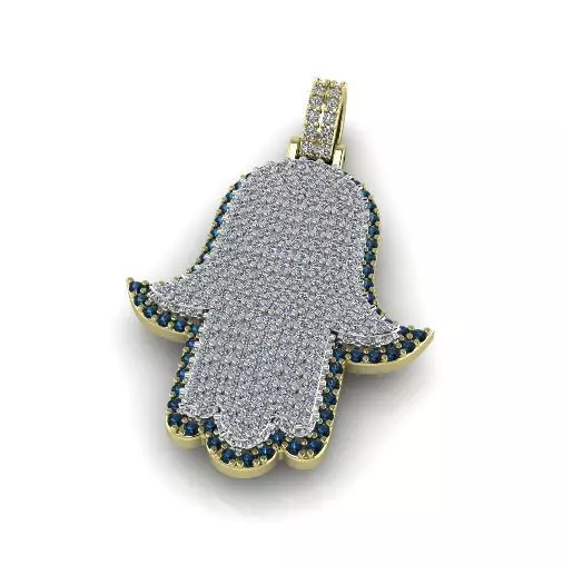 Hamsa pendant Model 4148 3D print model_0