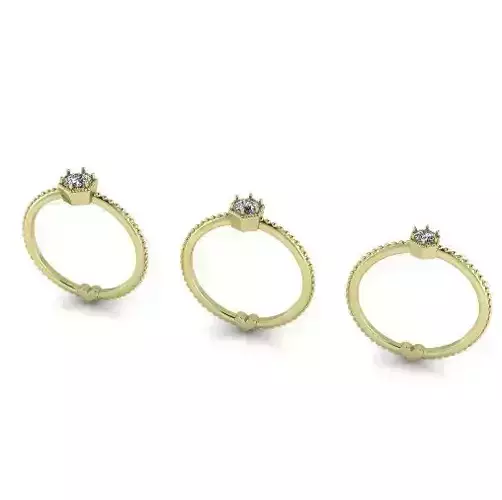 Engagement halo rings Model 4147