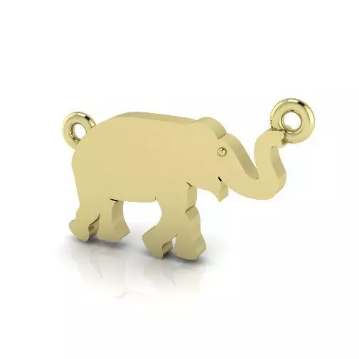 Elephant pendant Model 4144 3D print model_0
