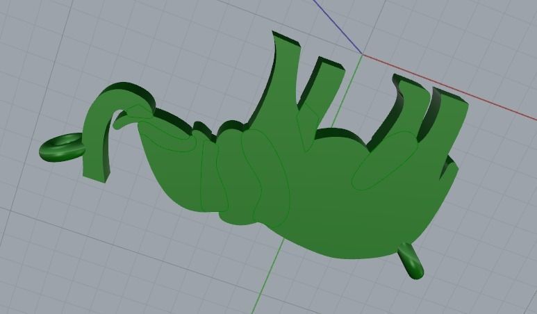 Elephant pendant Model 4141 3D print model_4