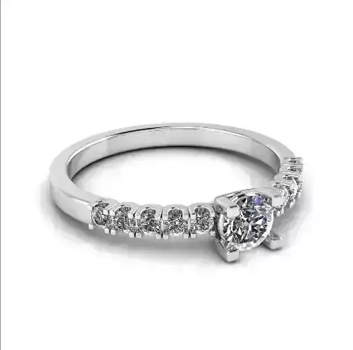 Engagement halo rings Model 4138 3D print model