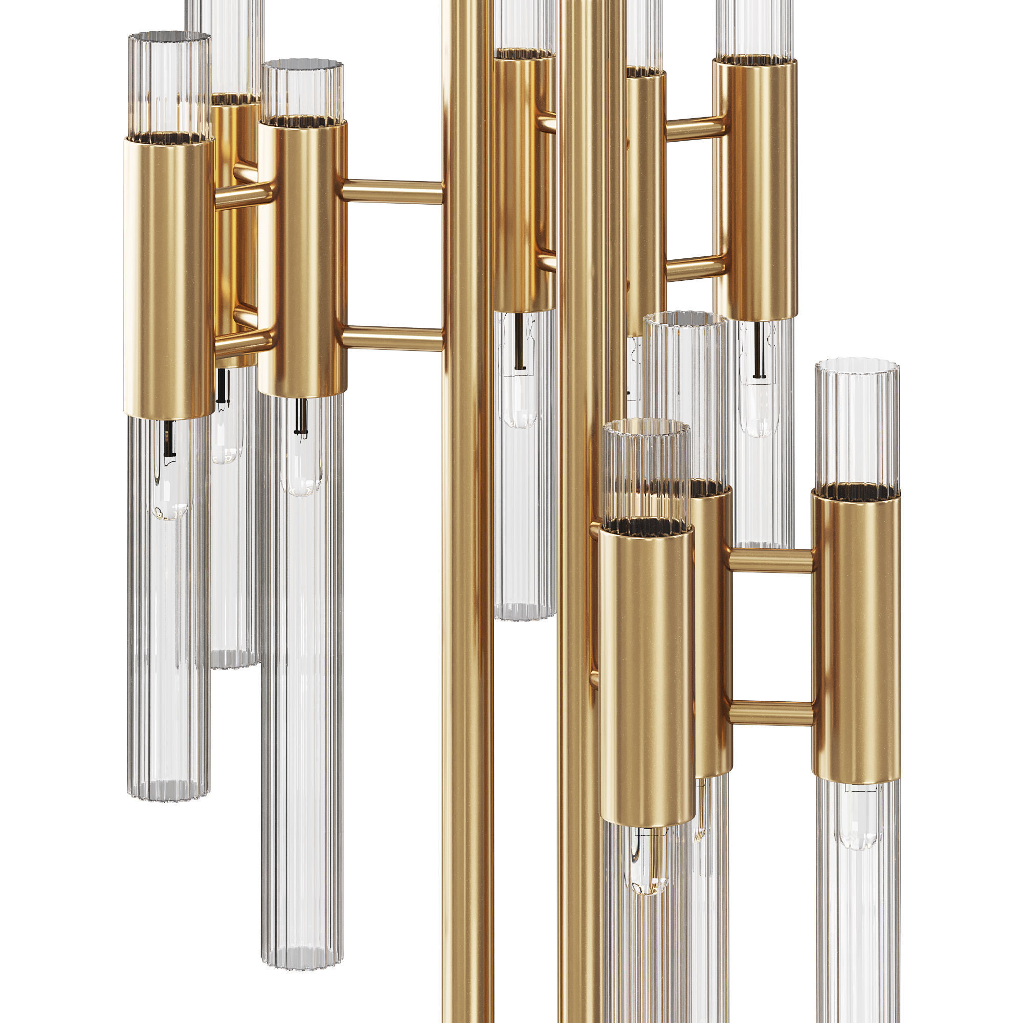 waterfall floor lamp by luxdeco 3D model_1