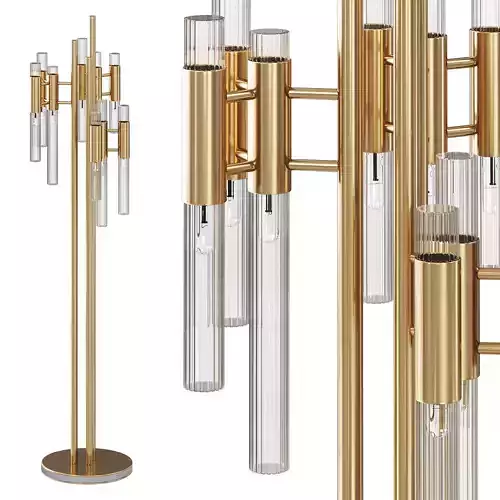 waterfall floor lamp by luxdeco 3D model