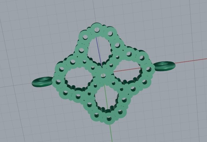 Pendant flower Model 4137 3D print model_4