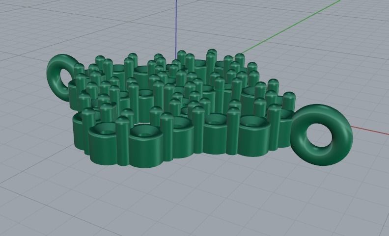 Pendant flower Model 4137 3D print model_3