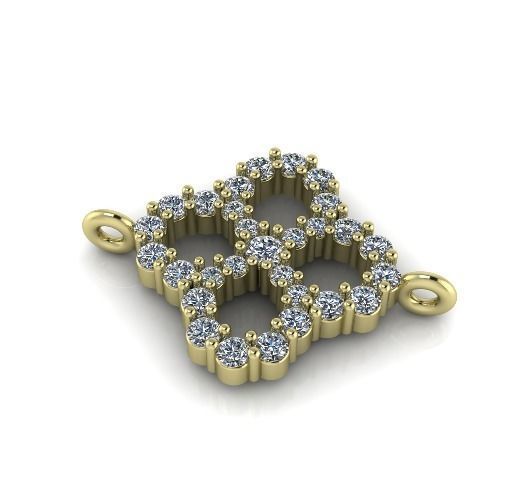 Pendant flower Model 4137 3D print model_1