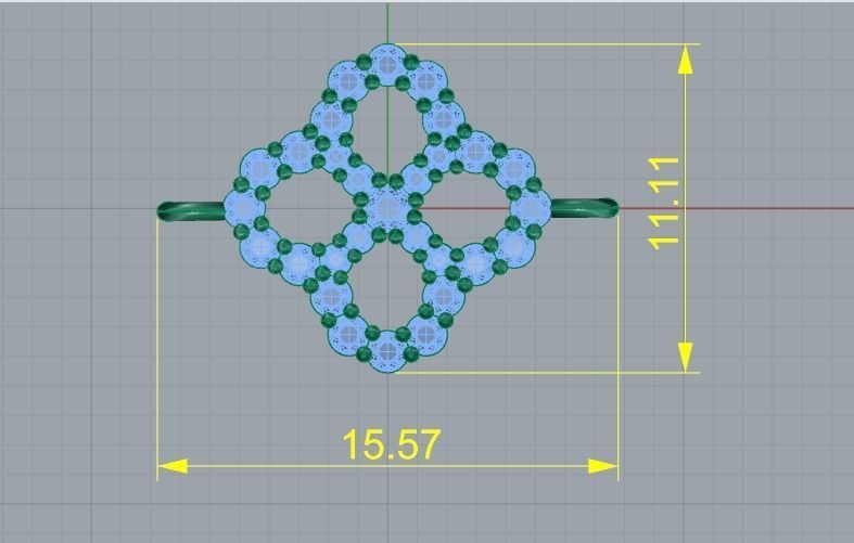 Pendant flower Model 4137 3D print model_5