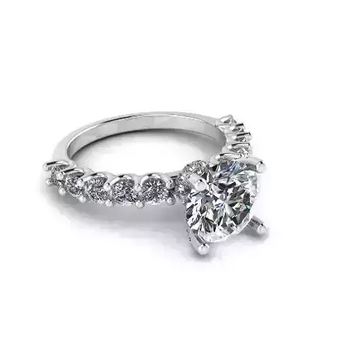Engagement halo rings Model 4135 3D print model